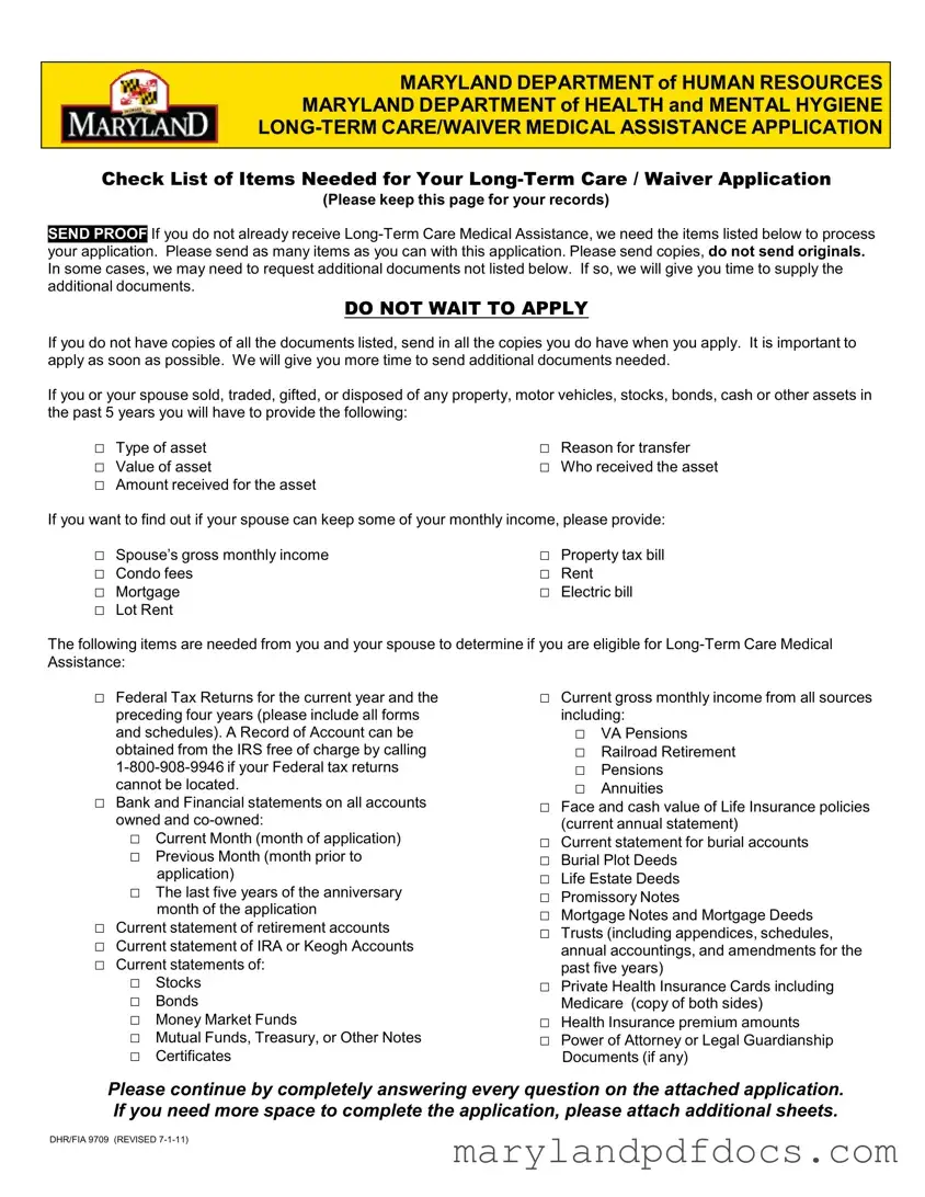 Fill Out Your Maryland Dhr Template