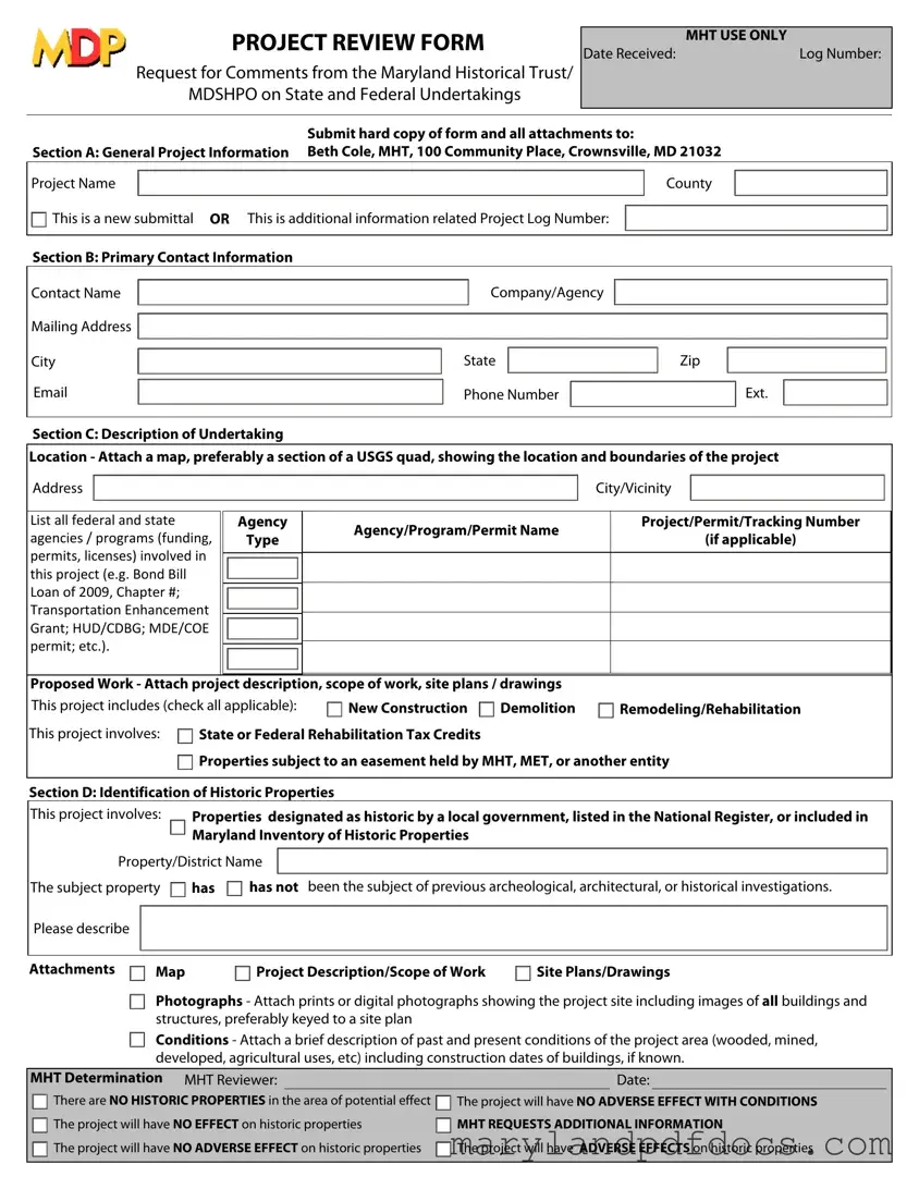 Fill Out Your Maryland Template