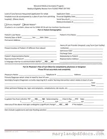 Fill Out Your 3871 Maryland Medicaid Template