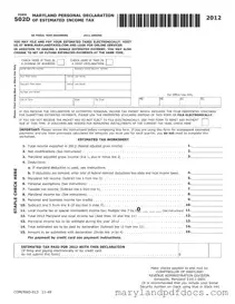 Fill Out Your 502D Maryland Template