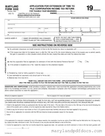Fill Out Your Maryland 500E Template