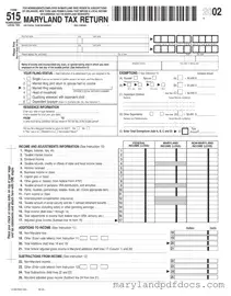 Fill Out Your Maryland 515 Template