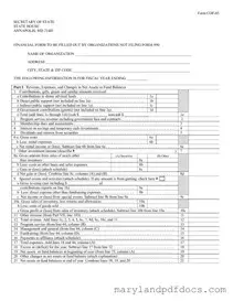 Fill Out Your Maryland Cof 85 Template