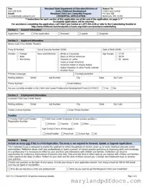 Fill Out Your Maryland Credentialing Application Template