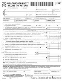 Fill Out Your Maryland Frorm 510 Template