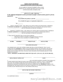 Fill Out Your Maryland Score Sheet Template