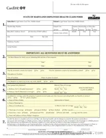 Fill Out Your Maryland State Claim Template